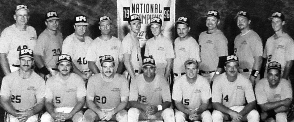 Front Row: Greg Shedron, Mike Keron, John Millsaps Jr, Nandi Cruz, Rick Zakrejsek, Jim Robinson, Ralph Berrios Back Row: John Millsaps Sr, Steve Mertes, Marion Clemons, Gary Lilly, Bill Millsaps, Myron Shoup, Marvin Cruz, Ken Shoup, Chris Smith, Kevin Shoup