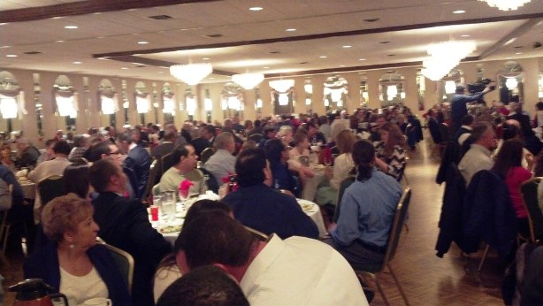 A large crowd attended the 45th annual banquet.