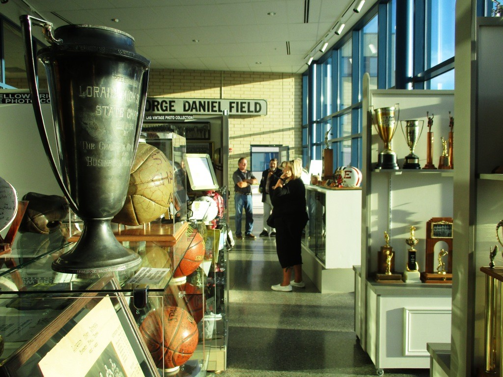 The museum has nearly 400 plaques telling about hall of fame athletes and teams from Lorain's various high schools over the years, plus trophies, historical photos and sports memorabilia. 